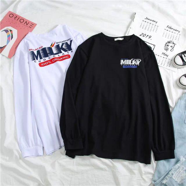 Áo thun tay dài, áo đôi, áo cặp, áo nam nữ, áo form rộng nam nữ, áo thun in hình nam nữ, áo tình nhân