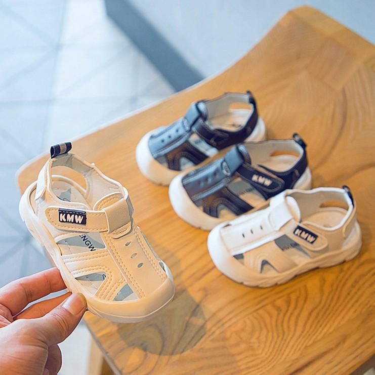 Sandal Bé Trai Quai Hậu Mũi Cao Chống Trơn Chống Vấp Cho Bé Từ 0 - 2 Tuổi