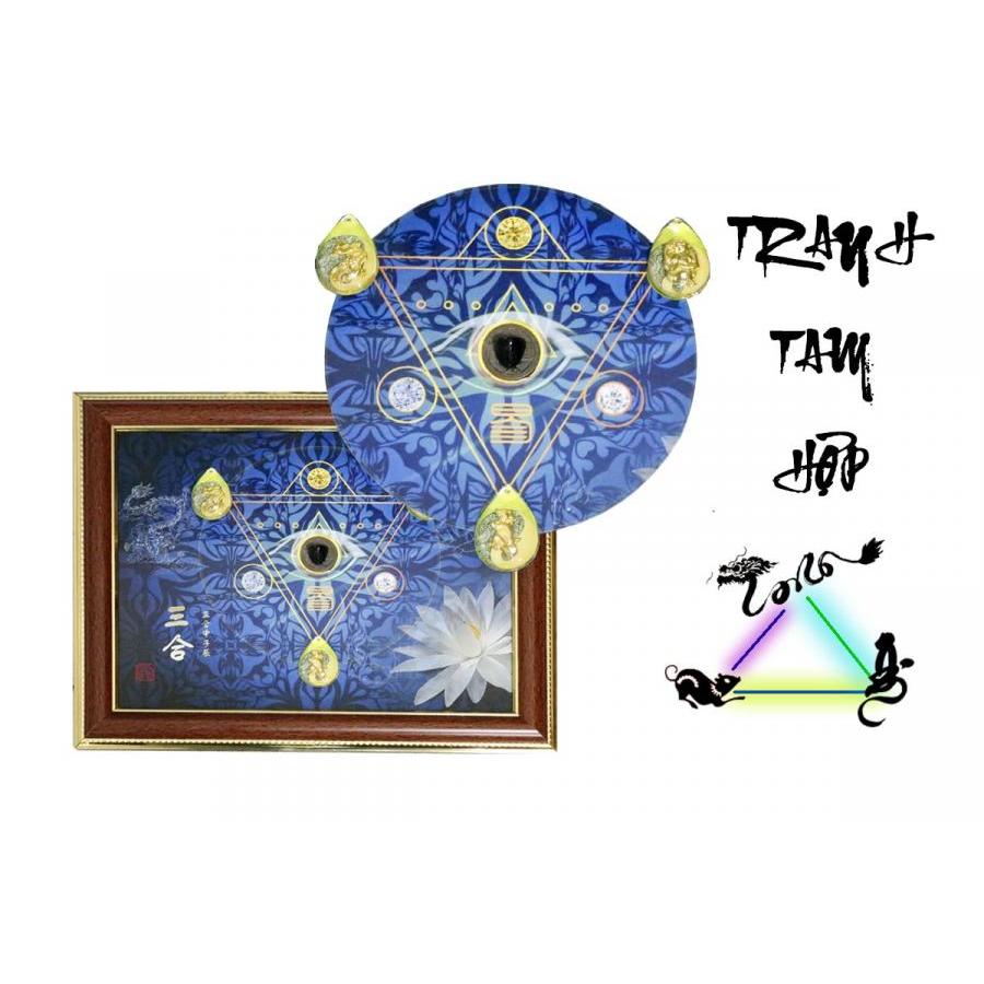 Tranh Tam hợp Thân Tý Thìn phong thủy
