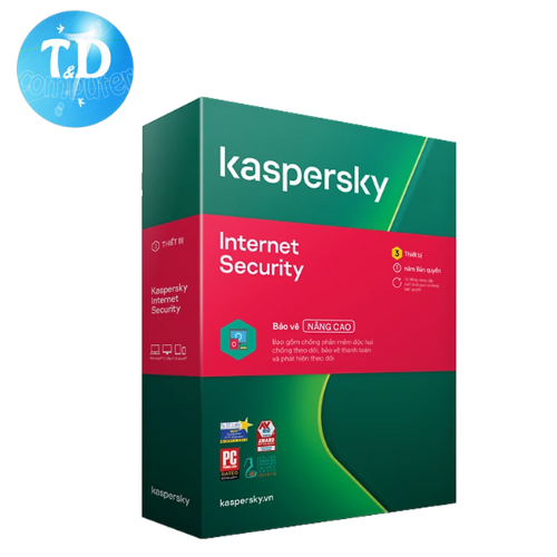 Bản quyền phần mềm dùng cho máy tính Kaspersky Internet Security cho 3 máy tính (KL1867MUAFS) - Hàng chính hãng