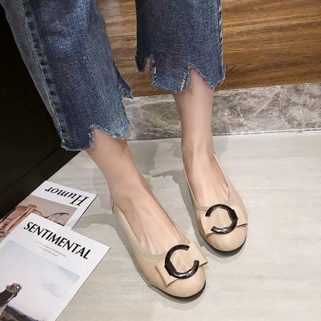 (Order) Giày búp bê 2p khóa tròn da mềm full size 40-43