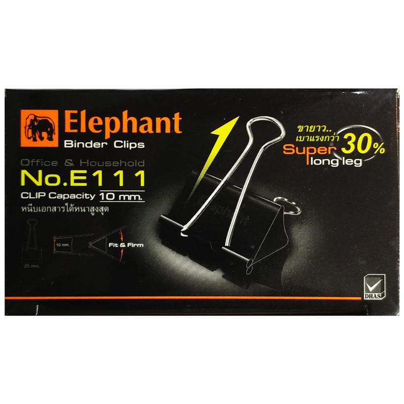 Hộp 12 Kẹp Bướm 25mm - Elephant E111