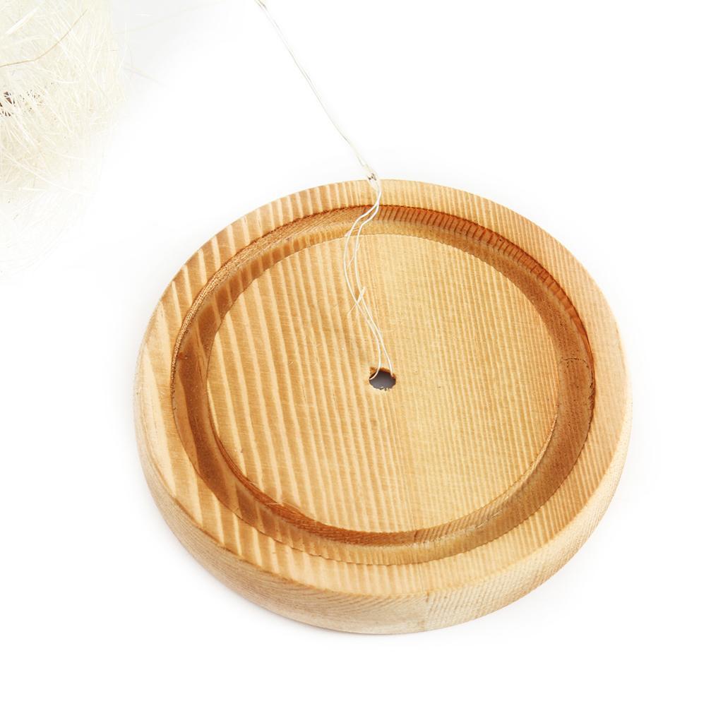 Clear Glass Lamp Night Lamp Ornament Flower LED Light in Glass