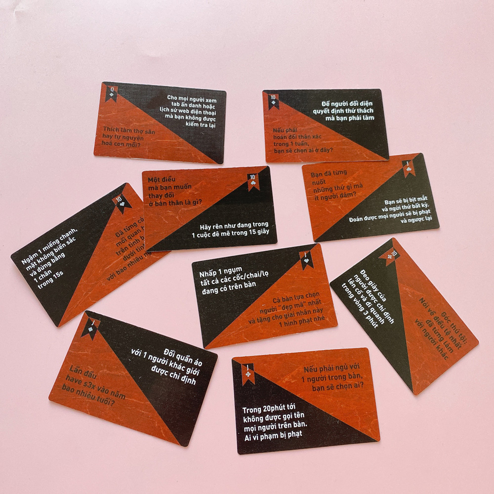 Bộ Bài Truth Or Dare Thách Hay Thật 52 Lá Drinking Game Uống Rượu Bia Tụ Tập Thẻ Bài Vui Chơi Cùng Hội Bạn