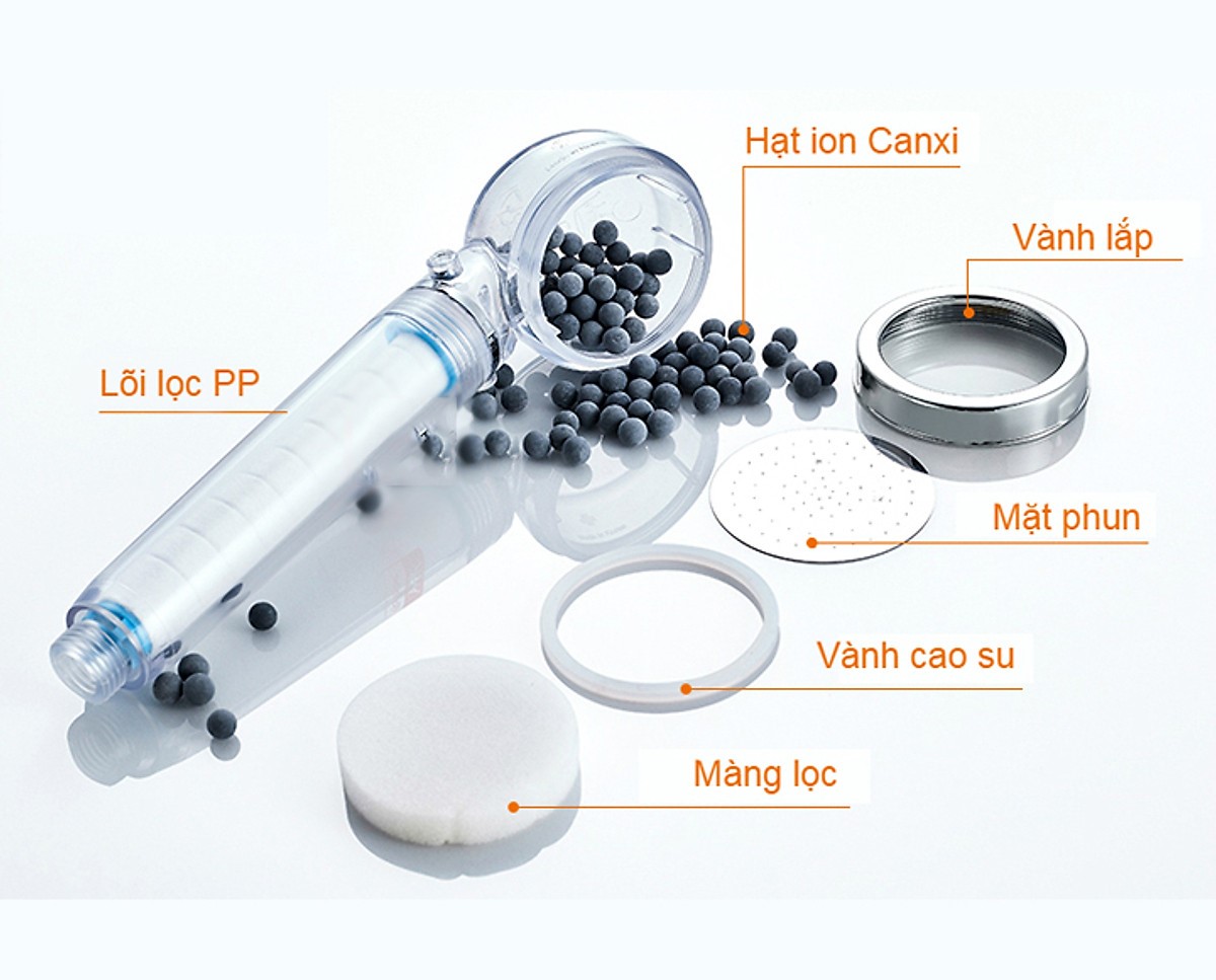 Vòi sen YC-300 tăng áp lõi lọc nước khử khuẩn Hàn Quốc - Tặng thêm 1 lõi lọc-NTH