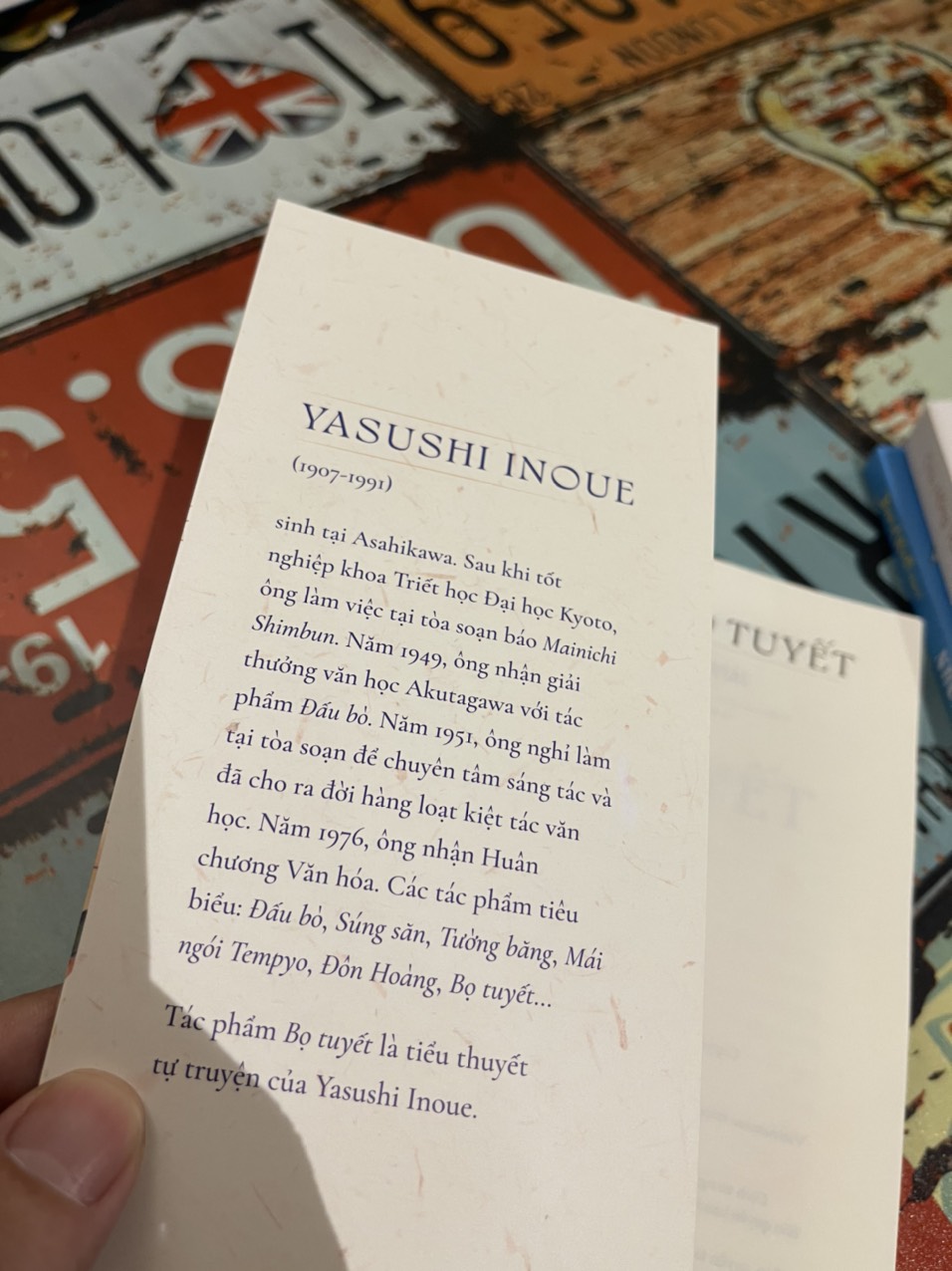 BỌ TUYẾT – Yasushi Inoue – Vương Hải Yến dịch – Nhã Nam – NXB Phụ Nữ (Bìa mềm)