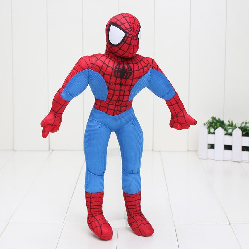 Gấu Bông Siêu Anh Hùng Người Nhện Spiderman (35cm----80cm) Hàng Xịn Cao Cấp (Tặng Kèm 1 Ví Da 12 Ngăn Đựng Thẻ Atm, Cccd)