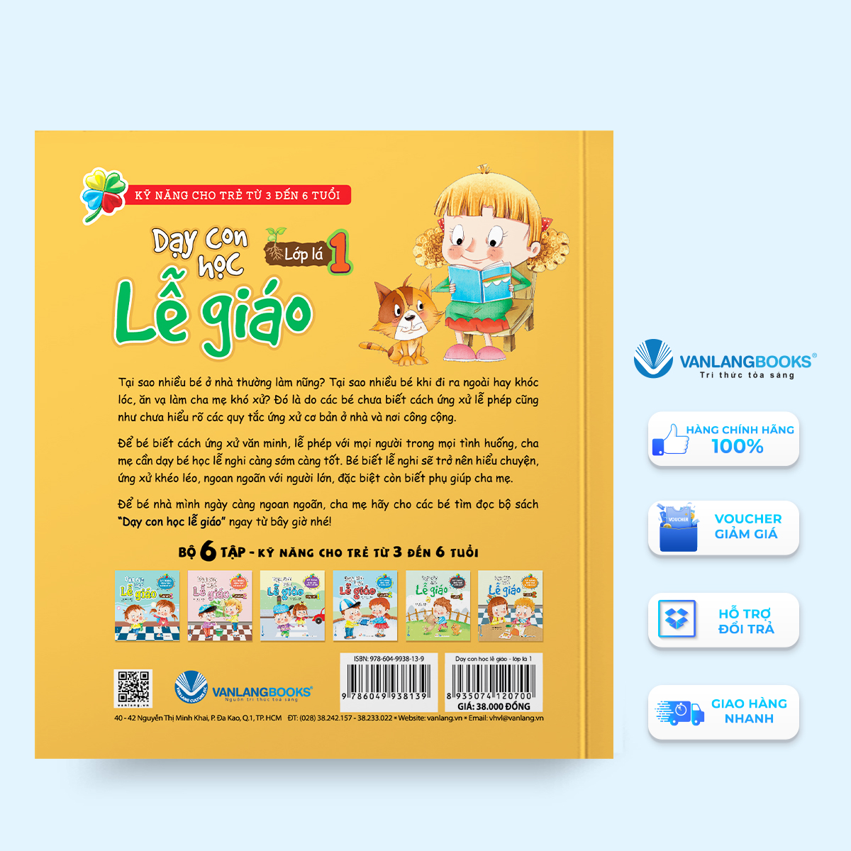 Dạy Con Học Lễ Giáo - Lớp Lá 1 - Tứ Diệp Thảo - Vanlangbooks