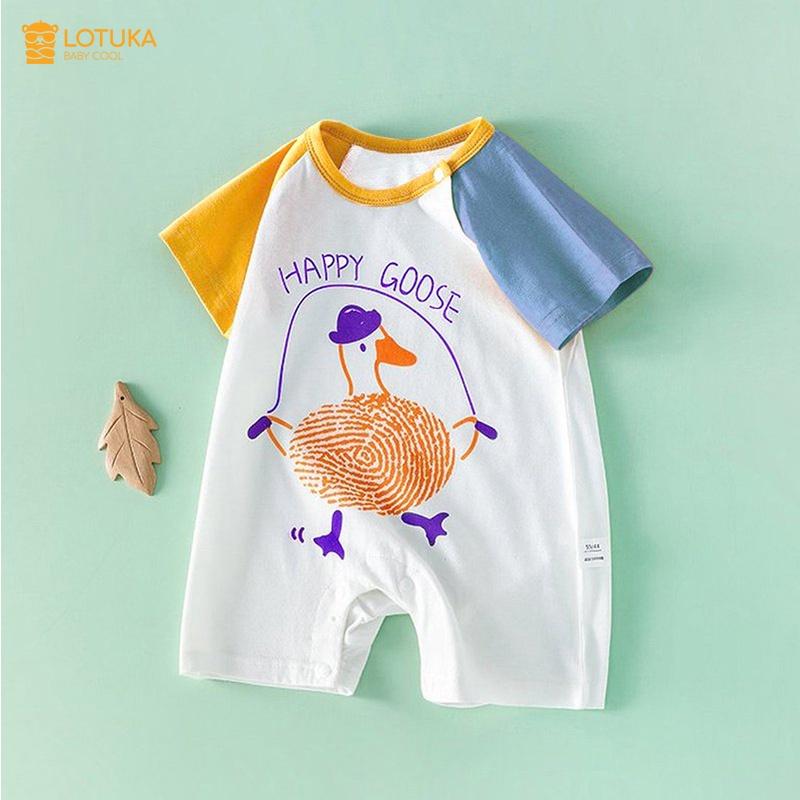 Bộ body đùi bé trai bé gái hình thú siêu dễ thương, bodysuit cộc mẫu đồ liền thân quần áo sơ sinh cho bé 0-12 tháng