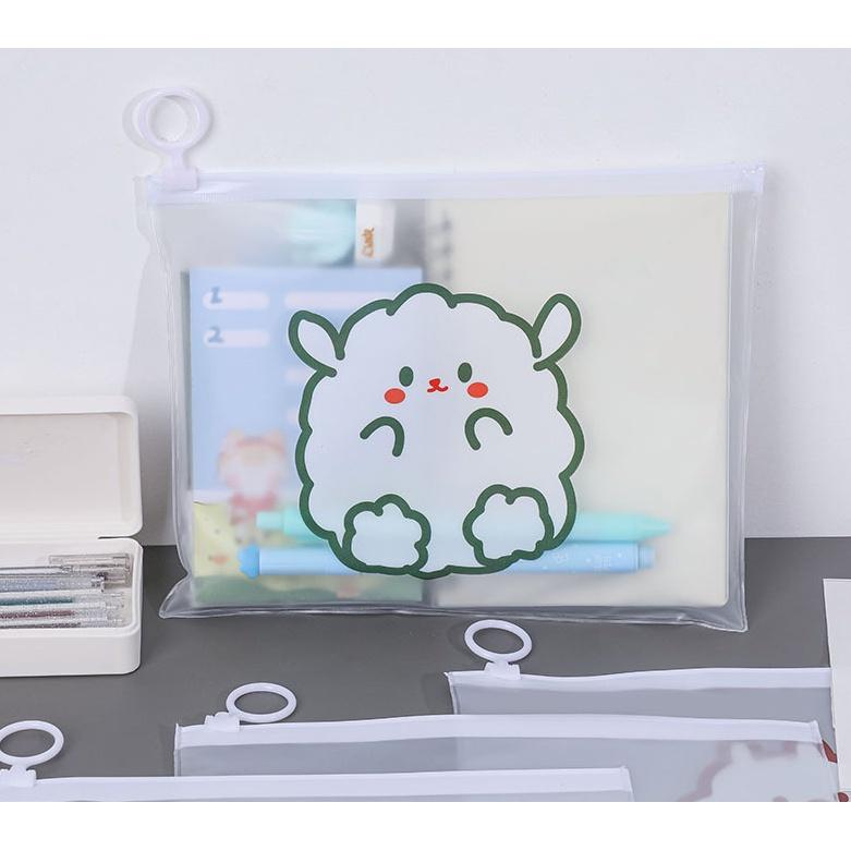 Túi đựng bút trong suốt nhiều mẫu hoạt hình xinh DUASHOP