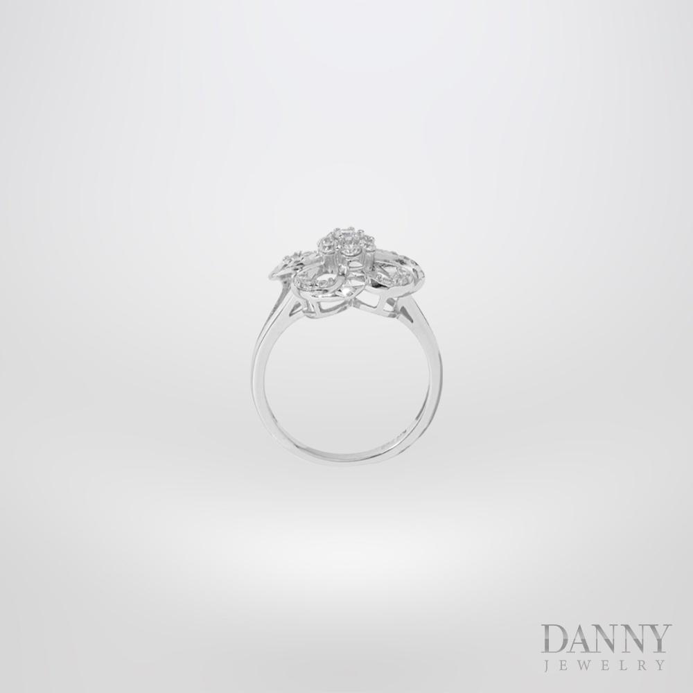 Nhẫn Nữ Bạc 925 Danny Jewelry Xi Bạch Kim Đính Đá CZ KI4GZ027