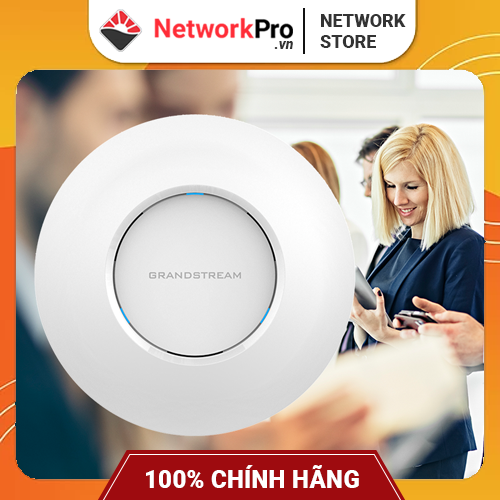 Bộ Phát WiFi Grandstream GWN7615 (Hàng Chính Hãng) - Hỗ Trợ 200+ User, Chuẩn AC MU-MIMO 1,75Gbps (Không Kèm Nguồn)