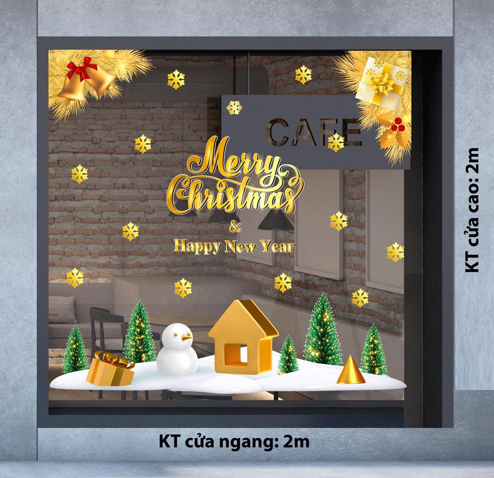 Decal trang trí NOEL 2024 combo số 40