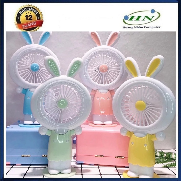 Quạt mini cầm tay tai thỏ - HN