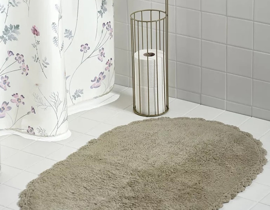 Thảm phòng tắm | JYSK Saltvik | cotton | màu khaki | R50xD80cm