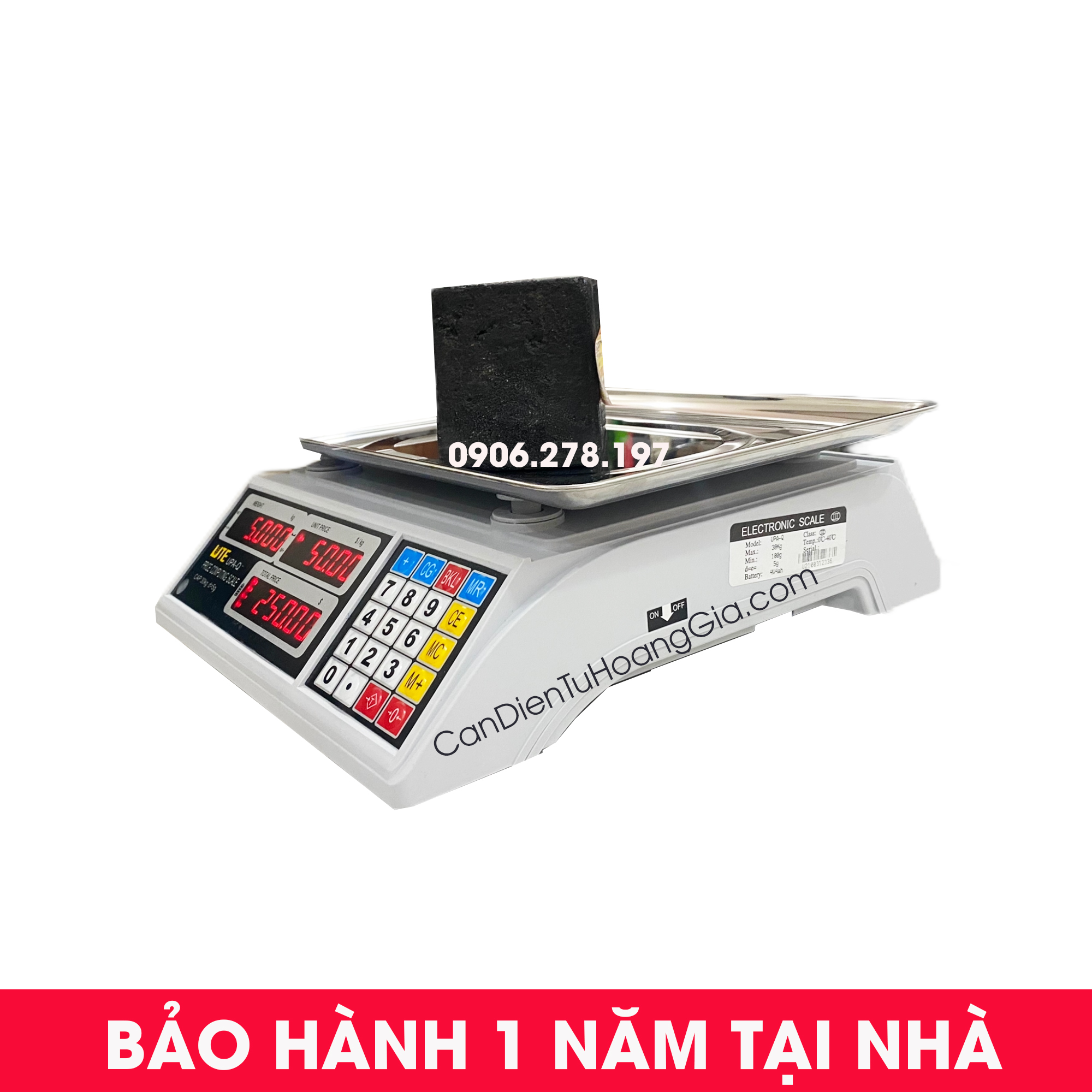 Cân điện tử 30kg UTE UPA Q – Cân Nông Sản Cao Cấp