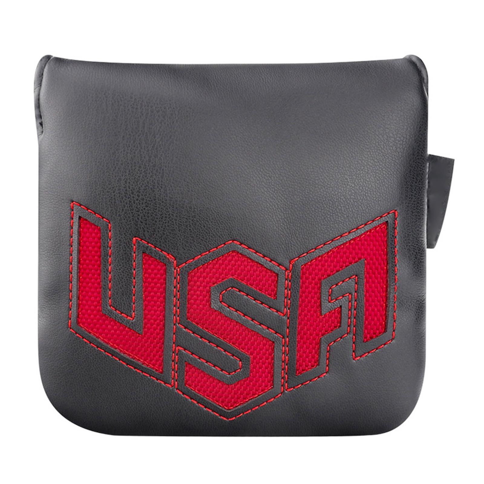 Golf Putter Head Cover Golf Club Headcover Waterproof Durable PU Leather Plush Lining Golf Putter Covers Protector for Women Men Golfer Gift