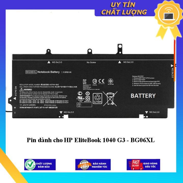 Pin dùng cho HP EliteBook 1040 G3 - BG06XL - Hàng Nhập Khẩu New Seal