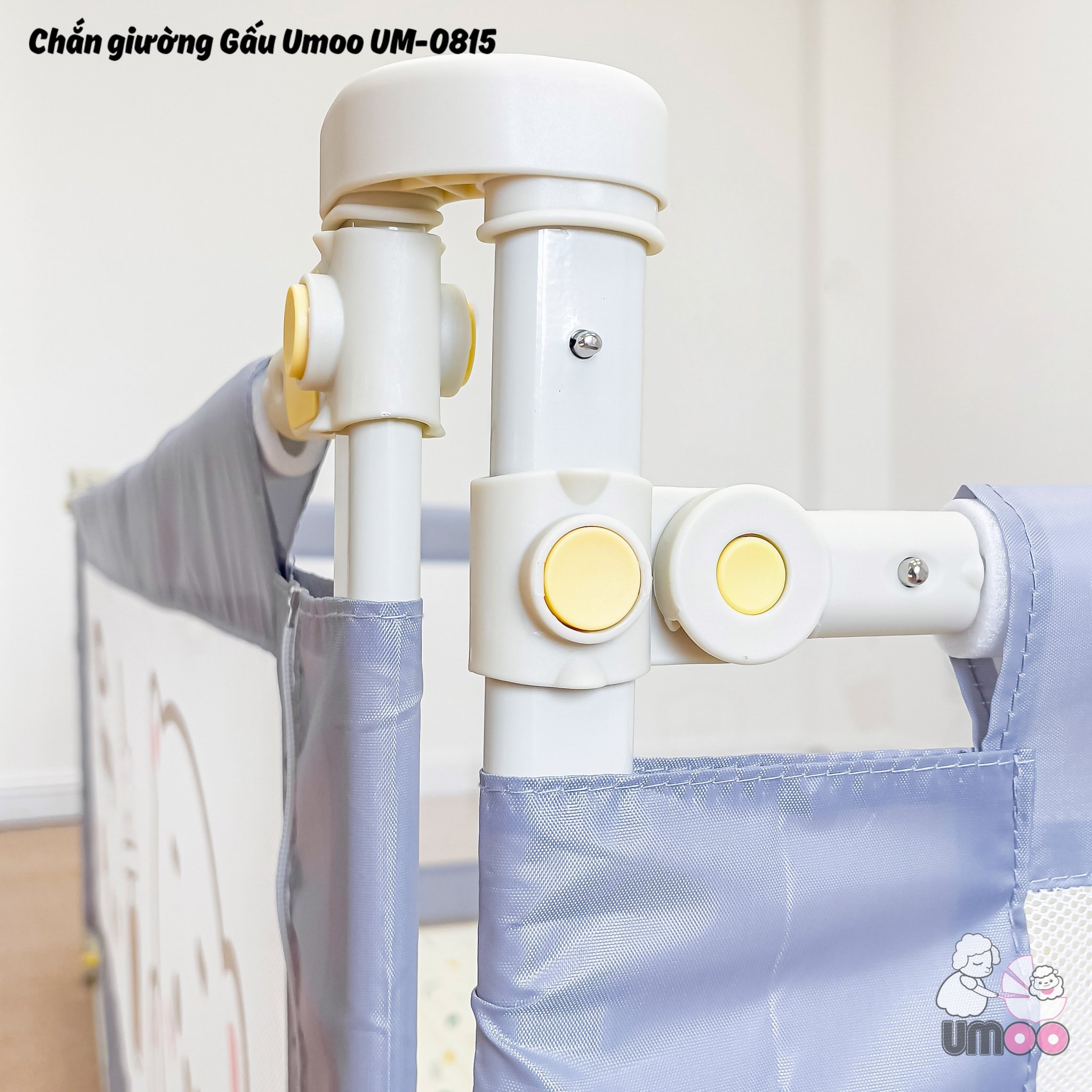 Thanh chắn giường cho Bé- Mẫu mới nhất- 2.0m- Màu Xanh