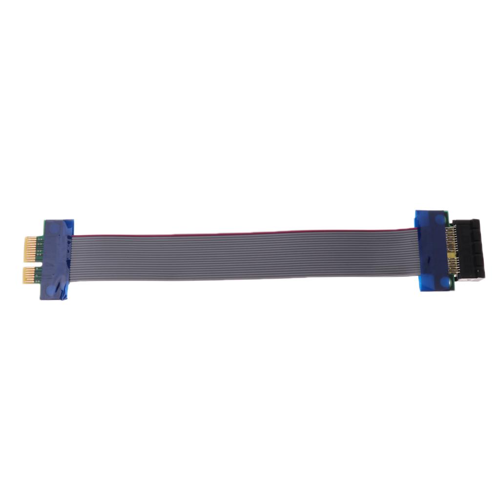 PCI-E 1X Riser Card Extender Cable Ribbon Flexible Cables Adapter Cord