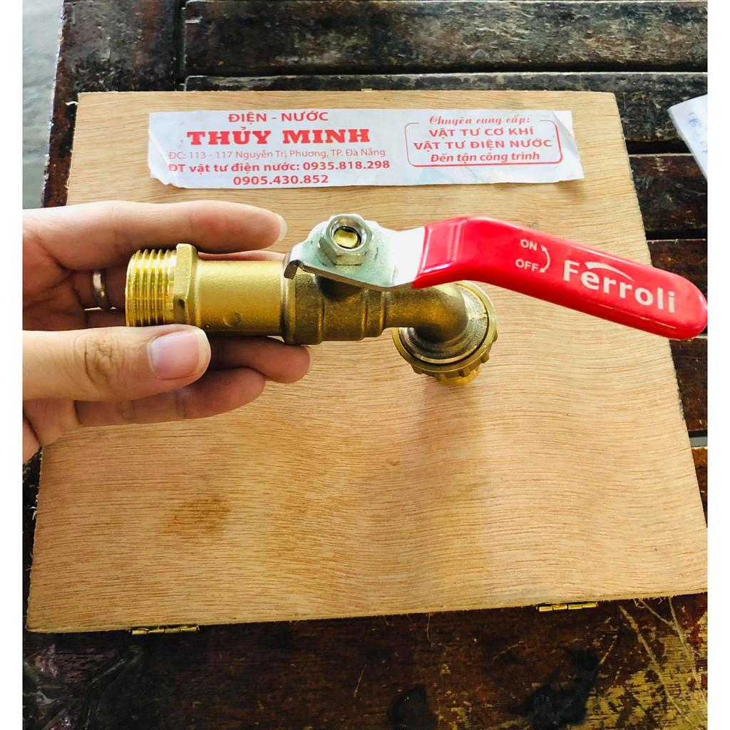 Vòi nước đồng phi 21, phi 27