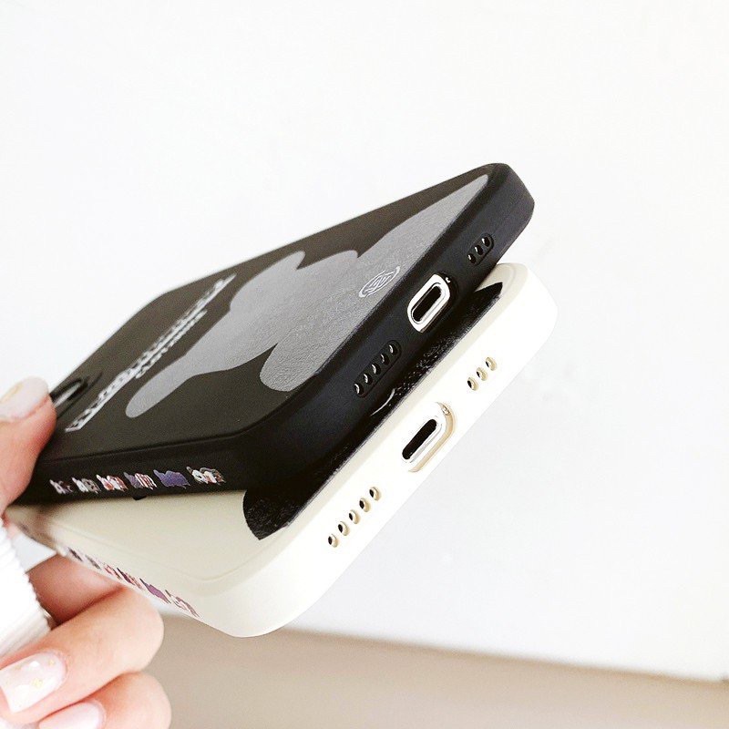 Ốp Lưng Cạnh Vuông Bear Brick Dành Cho iPhone 6 / 6 Plus / 7 / 7 Plus / 8 / 8 Plus / X / Xs / Xs Max / 11 / 11 Pro / 11 Pro Max / 12 / 12 Pro / 12 Pro Max