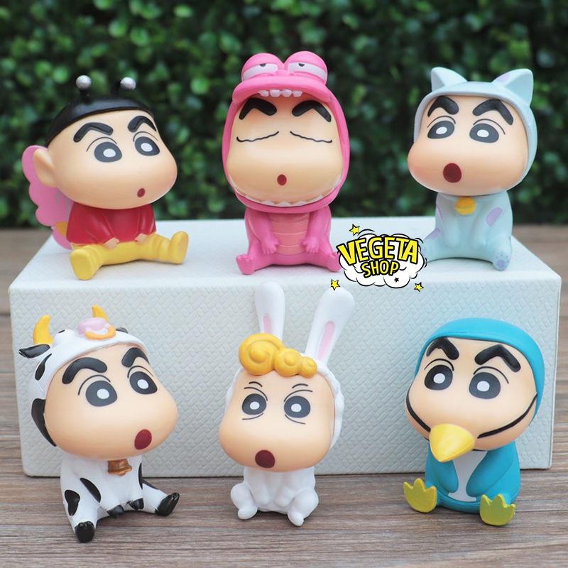 Mô hình Shin Cậu bé bút chì Shinnosuke - Shin chan Cosplay dễ thương bền màu chất liệu an toàn Đồ chơi quà tặng 4,5~6cm