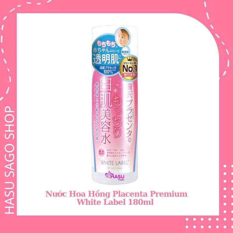 Nước hoa hồng dưỡng da trắng mịn giàu dưỡng chất Placenta WHITE LABEL PREMIUM PLACENTA ESSENCE 180ml