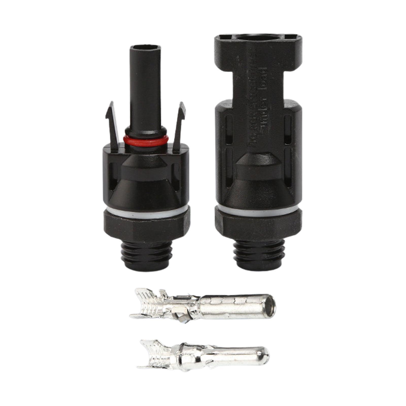 2Pcs Solar Panel Cable Connectors Solar Panel Connectors 2.5/4/6mm Professional Panel Plug Durable 1000V Waterproof IP67 Solar Connectors