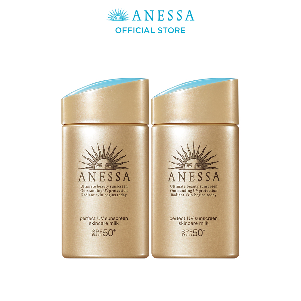 [Mua 1 Tặng 1] Sữa chống nắng dưỡng da bảo vệ hoàn hảo Anessa Perfect UV Sunscreen Skincare Milk SPF 50+ PA++++ 60ml