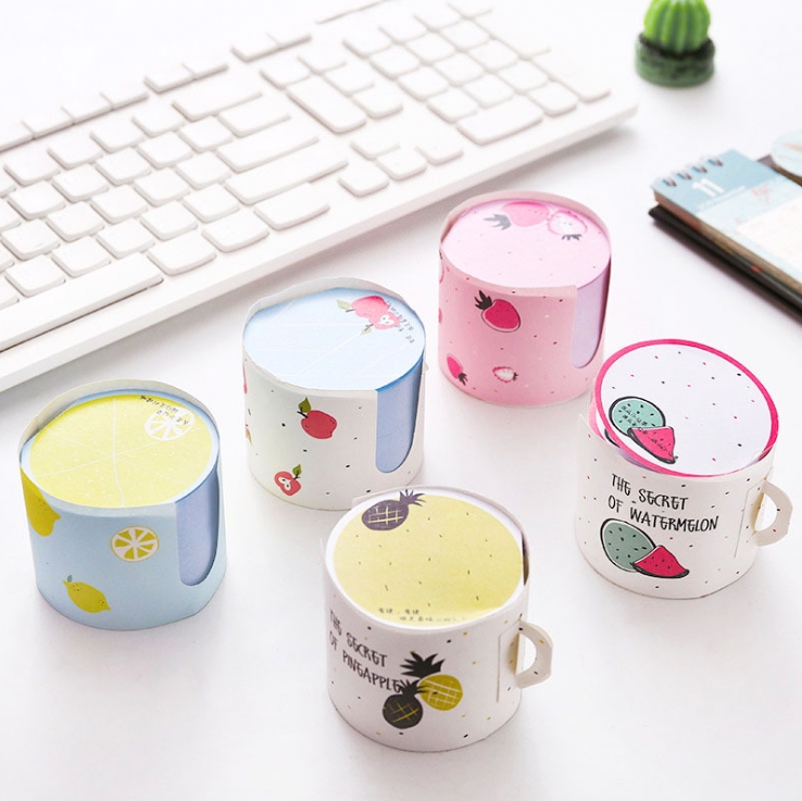 Bộ giấy ghi chú trái cây Teacup