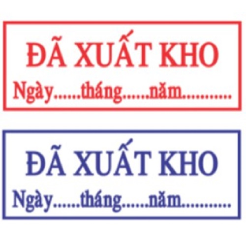 Dấu liền mực Đã xuất kho có ngày tháng năm