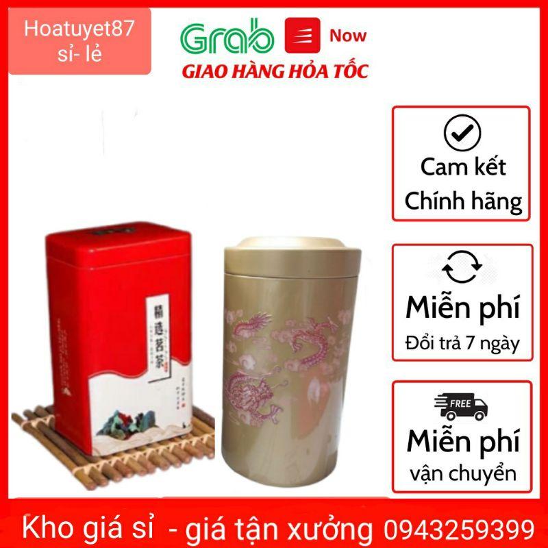 Hộp đựng chè tròn (bằng thiếc), hộp đựng trà, vỏ bảo quản chè