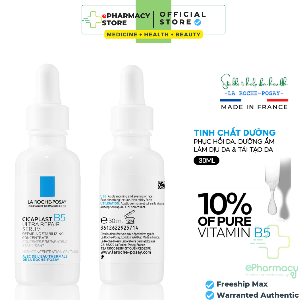 Serum B5 LaRochePosay - LAROCHEPOSAY CICAPLAST B5 ULTRA REPAIR SERUM