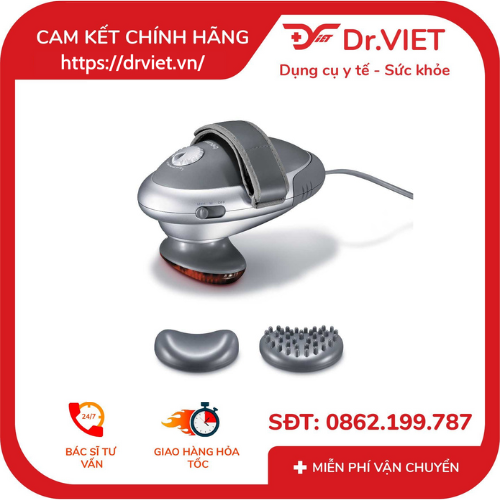 Máy massage cầm tay có đèn hồng ngoại Beurer MG70-Xuất xứ Đức,mát xa thư giãn toàn thân,giảm đau mỏi cơ,tuần hoàn máu
