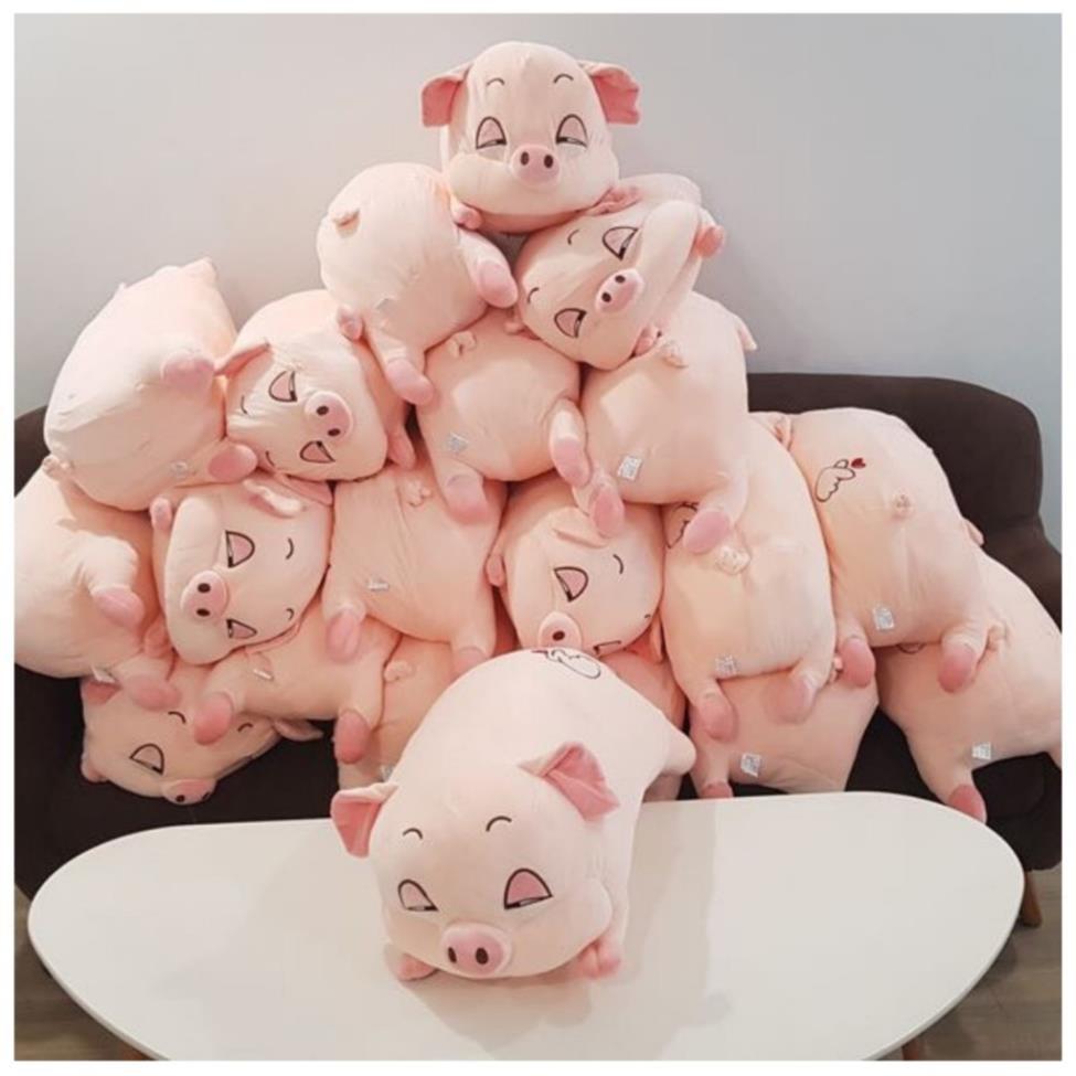 Gấu Bông Lợn Bông Buồn Ngủ full size - Màu hồng đáng yêu - Vừa ôm vừa gối làm quà tặng dễ thương cho bạn nữ