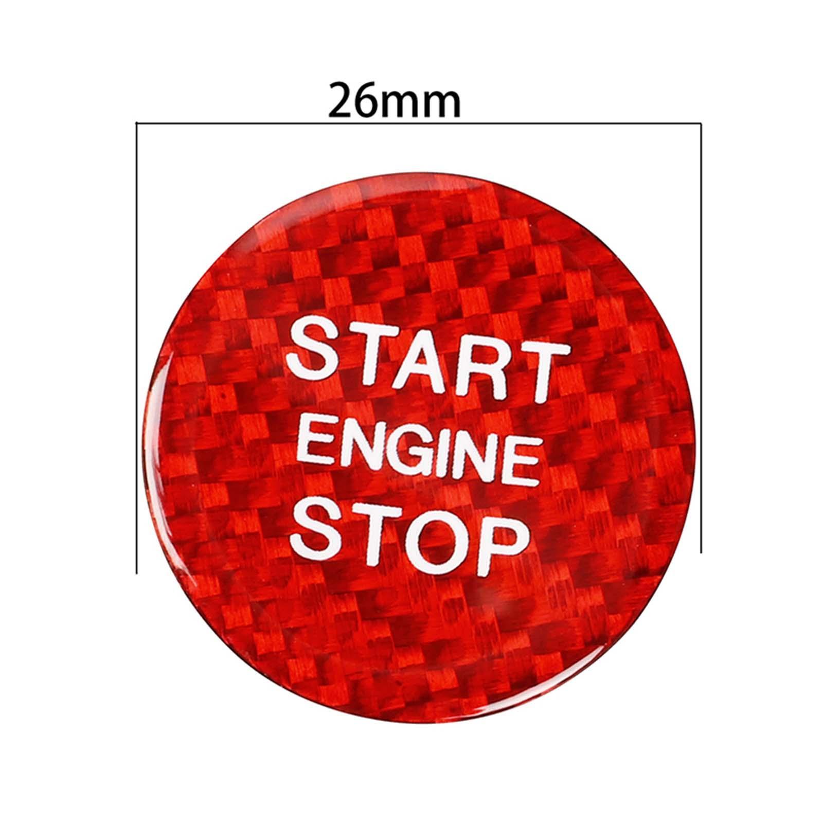 Engine Start Stop Button Trim Cover Sticker Fits for  A3 A4 A5 A6 Q5 Q7