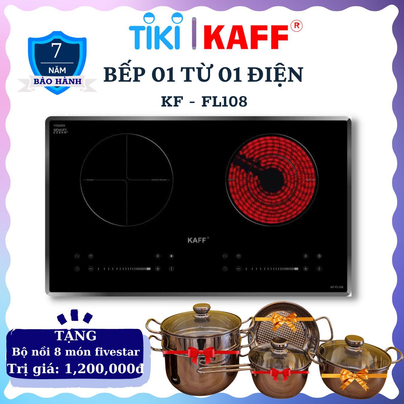 Bếp âm từ hồng ngoại đôi kết hợp nhập khẩu Germany KAFF KF-FL108 Plus - Hàng Chính Hãng