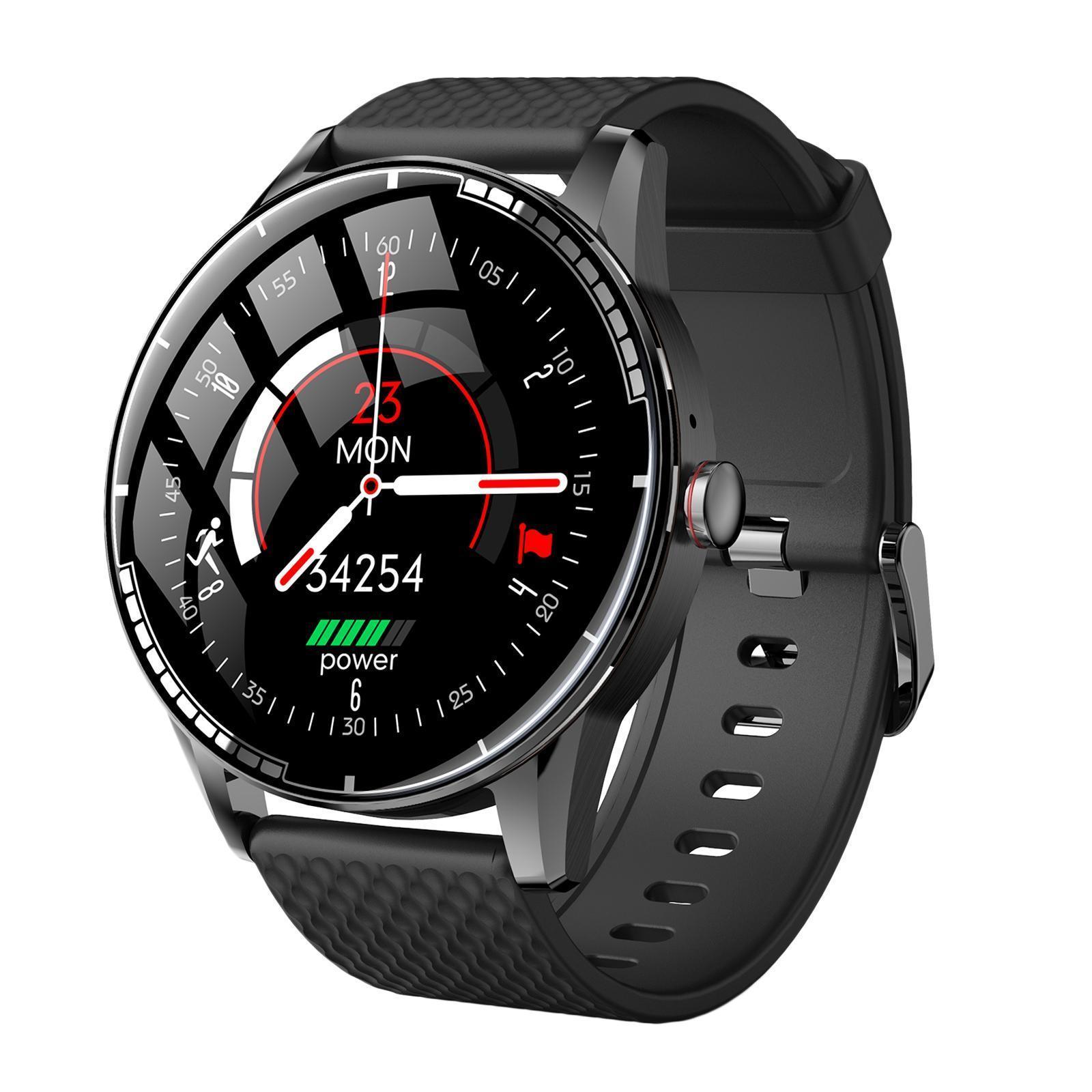 Bluetooth Smart Watch Waterproof Pedometer Sleep Monitor for Android IOS Black