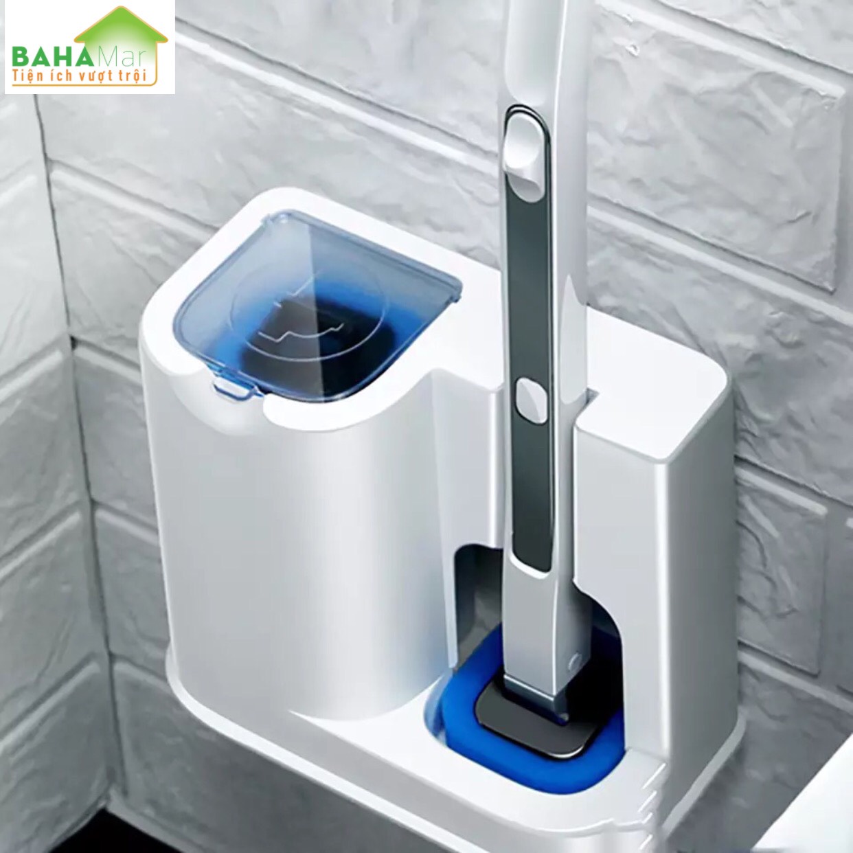 BỘ DỤNG CỤ LÀM VỆ SINH NHÀ TẮM CÓ ĐẦU THAY THẾ DÙNG MỘT LẦN "BAHAMAR" thiết kế đầu bàn chải có dung dịch dùng 1 lần làm sạch sạch sẽ và tiện lợi loại bỏ mùi hôi và diệt khuẩn.