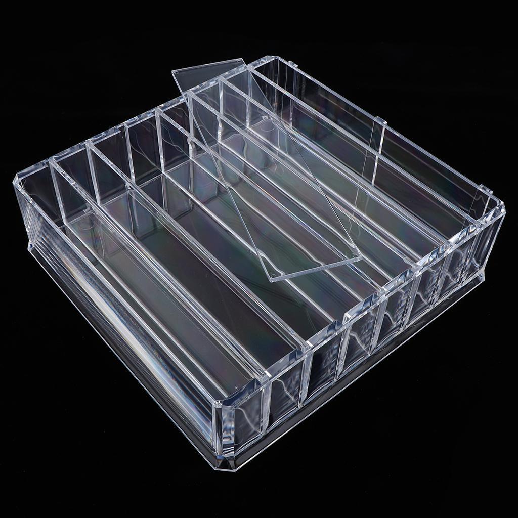 2pcs Makeup Organizer Compact Powder Display Holder Acrylic Storage Case