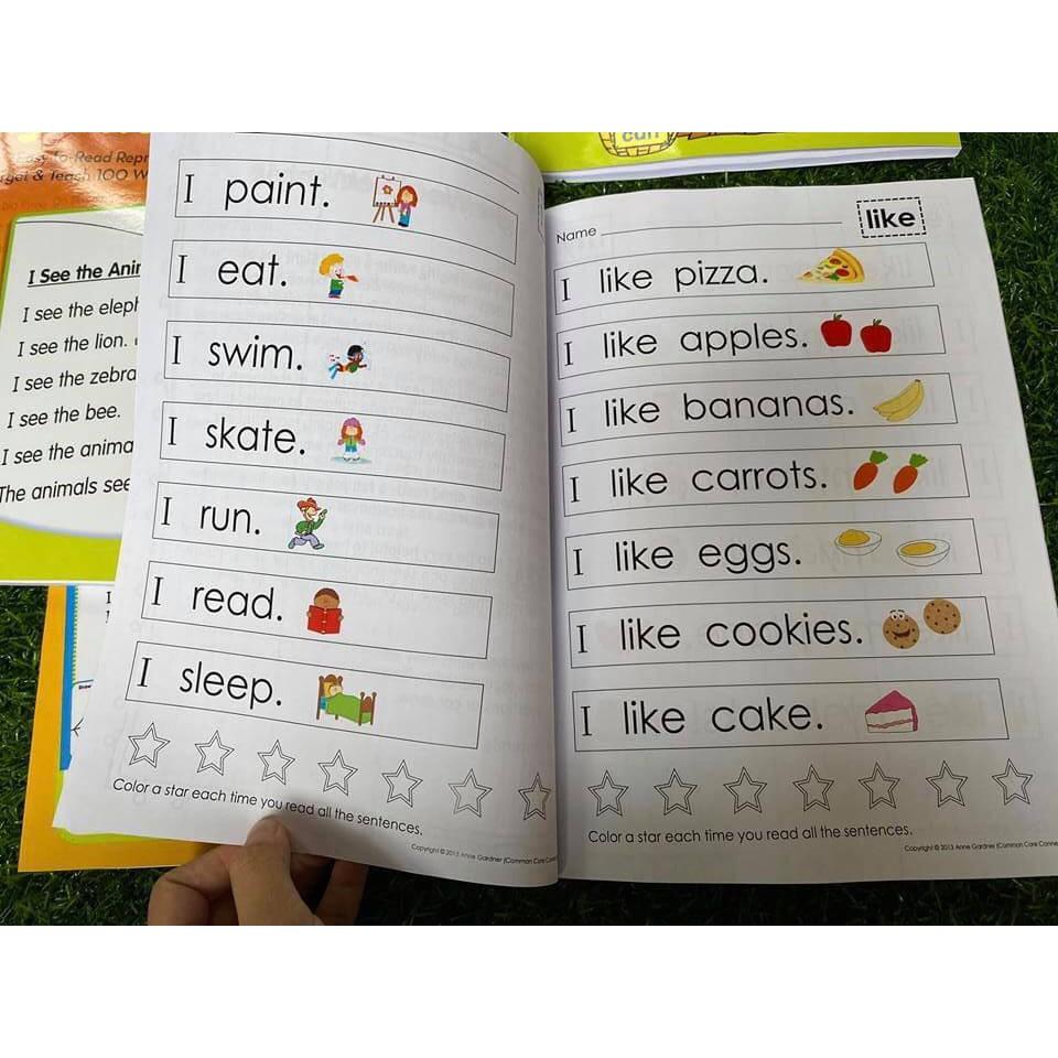 Đồ Chơi Sight Word 4 Cuốn Khổ A4 Có File Nghe MP3