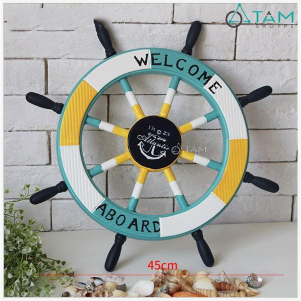 Bánh lái tàu trang trí ĐK 45cm