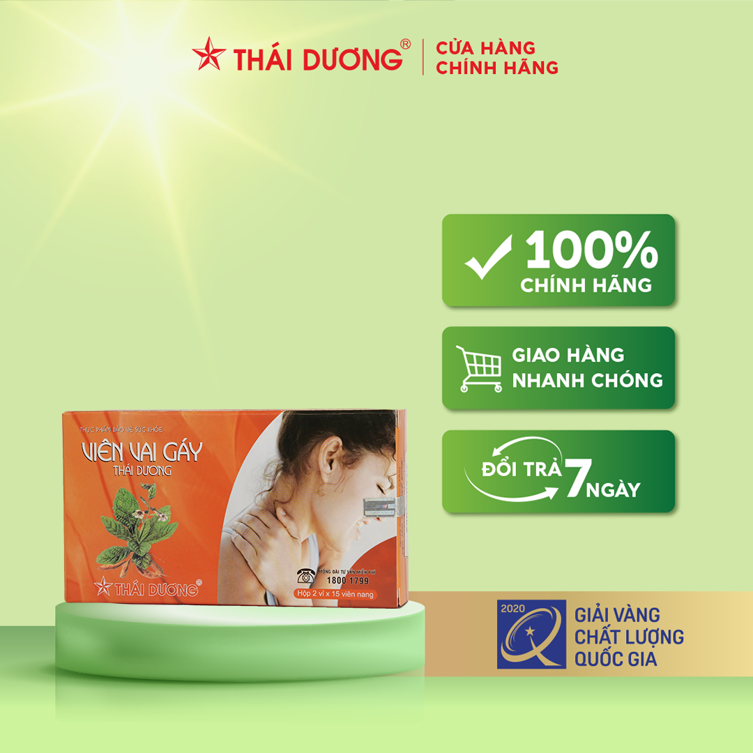 Viên uống Viên Vai Gáy Sao Thái Dương ( vỉ 2 x 15 viên)