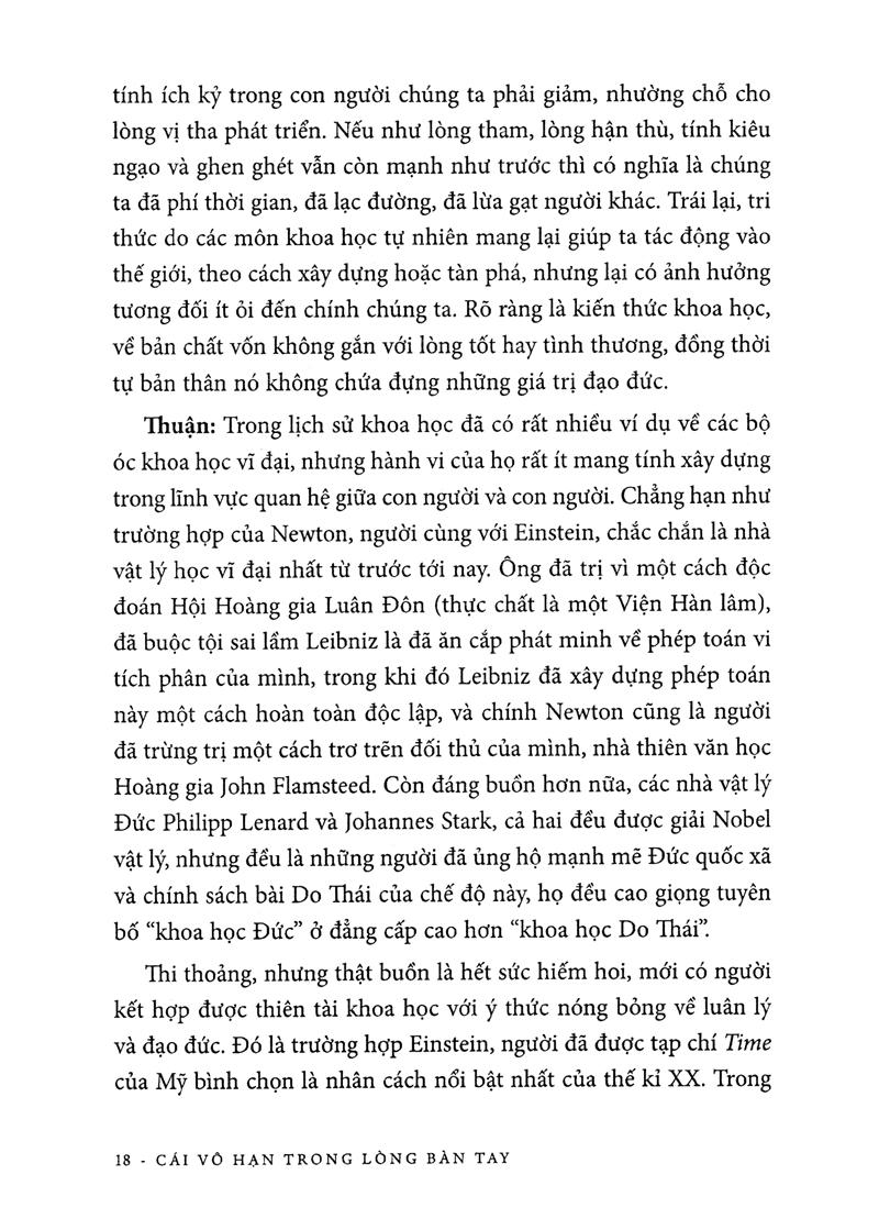 Sách Khoa Học Khám Phá - Cái Vô Hạn Trong Lòng Bàn Tay (Tái Bản)