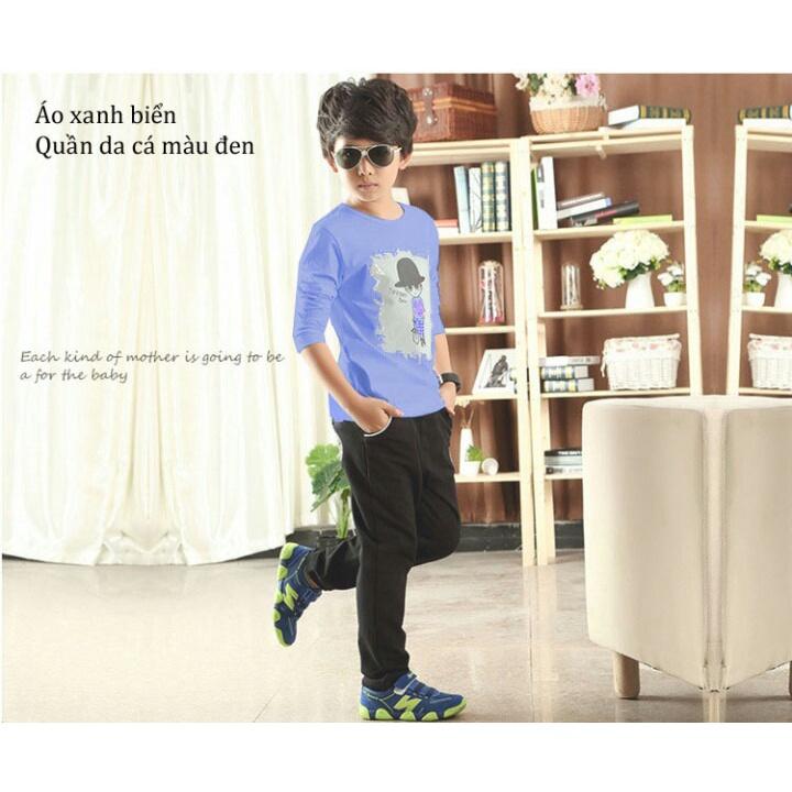 Thời trang trẻ em - Bộ quần áo dài tay cho bé trai, bé gái, mặc ấm khi trời trở lạnh - SockiMall