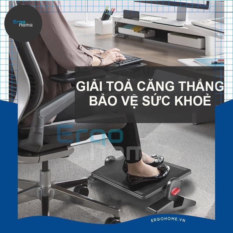 Kê chân văn phòng, giá đỡ, kệ để gác nâng hạ massage tại bàn làm việc, học tập FOOTREST Ergohome Công thái học