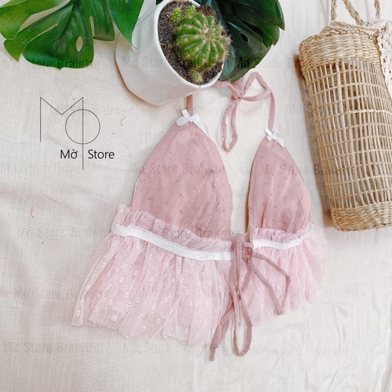Áo bra hồng đất siêu xinh | MỜ STORE BRALETTE LOLITA