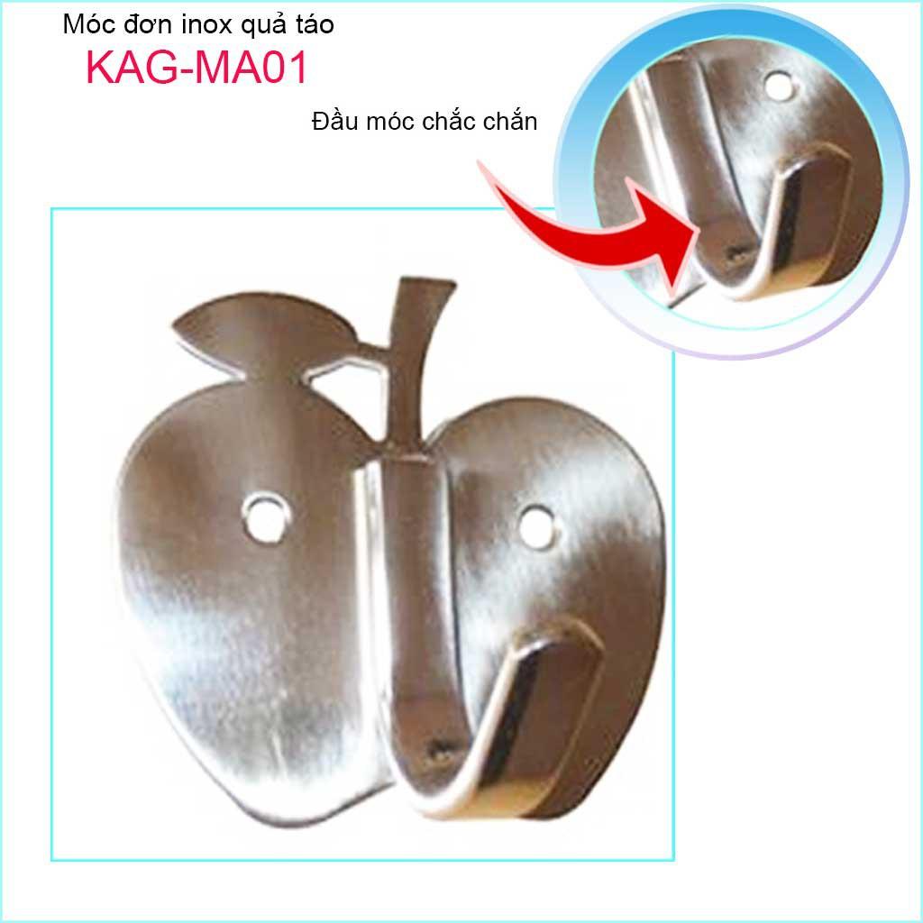 Móc đơn Inox SUS304, móc áo inox 304 cao cấp, Móc inox KAG-MA01