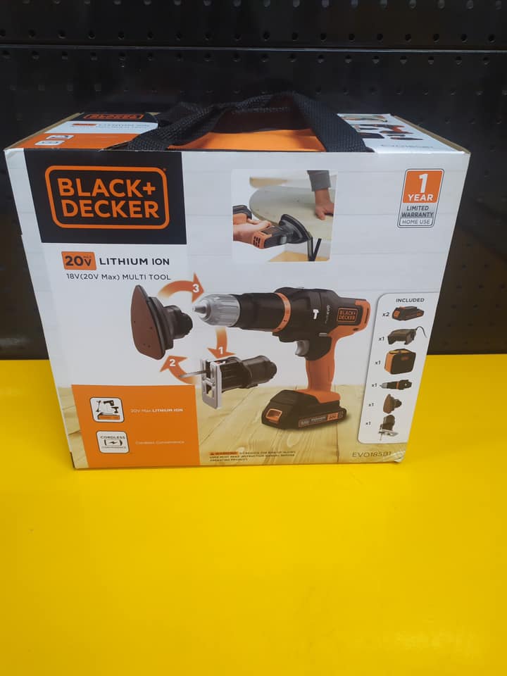 Máy khoan pin đa năng 18V Evo BLACK & DECKER EVO185B1-B1- Hàng chính hãng